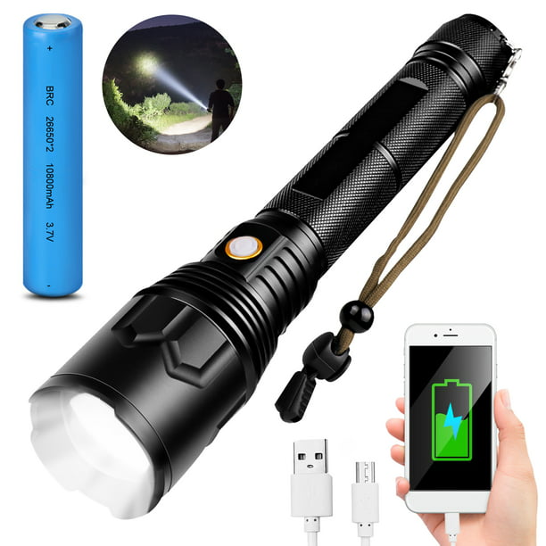 3 Modes Mini Portable Flashlight Torch Zoomable Outdoor Camping Hiking Light